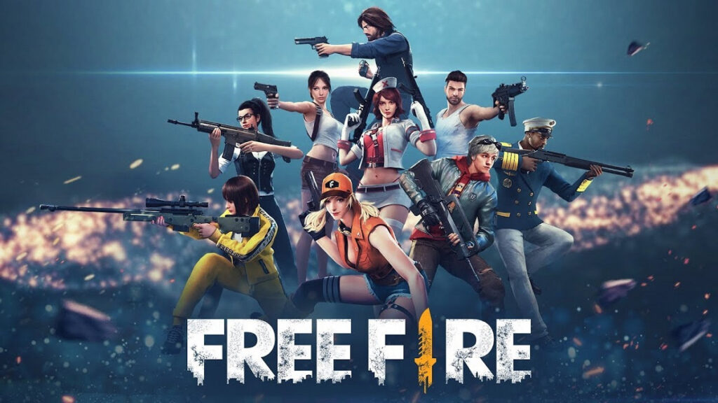 ภาพจากเกม Free Fire แสดงตัวละครและอาวุธ สื่อถึงเกม Battle Royale ที่มีกิจกรรมแจกของและสกินใหม่ตลอด
