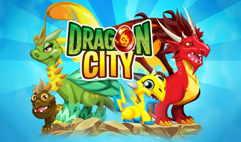 มังกรหลากหลายชนิดในเมืองแฟนตาซี Dragon City