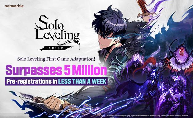 ภาพตัวละครจาก Solo Leveling ARISE เกมมือถือจากมังงะชื่อดัง ที่ให้ผู้เล่นสวมบทนักล่าระดับเทพ
